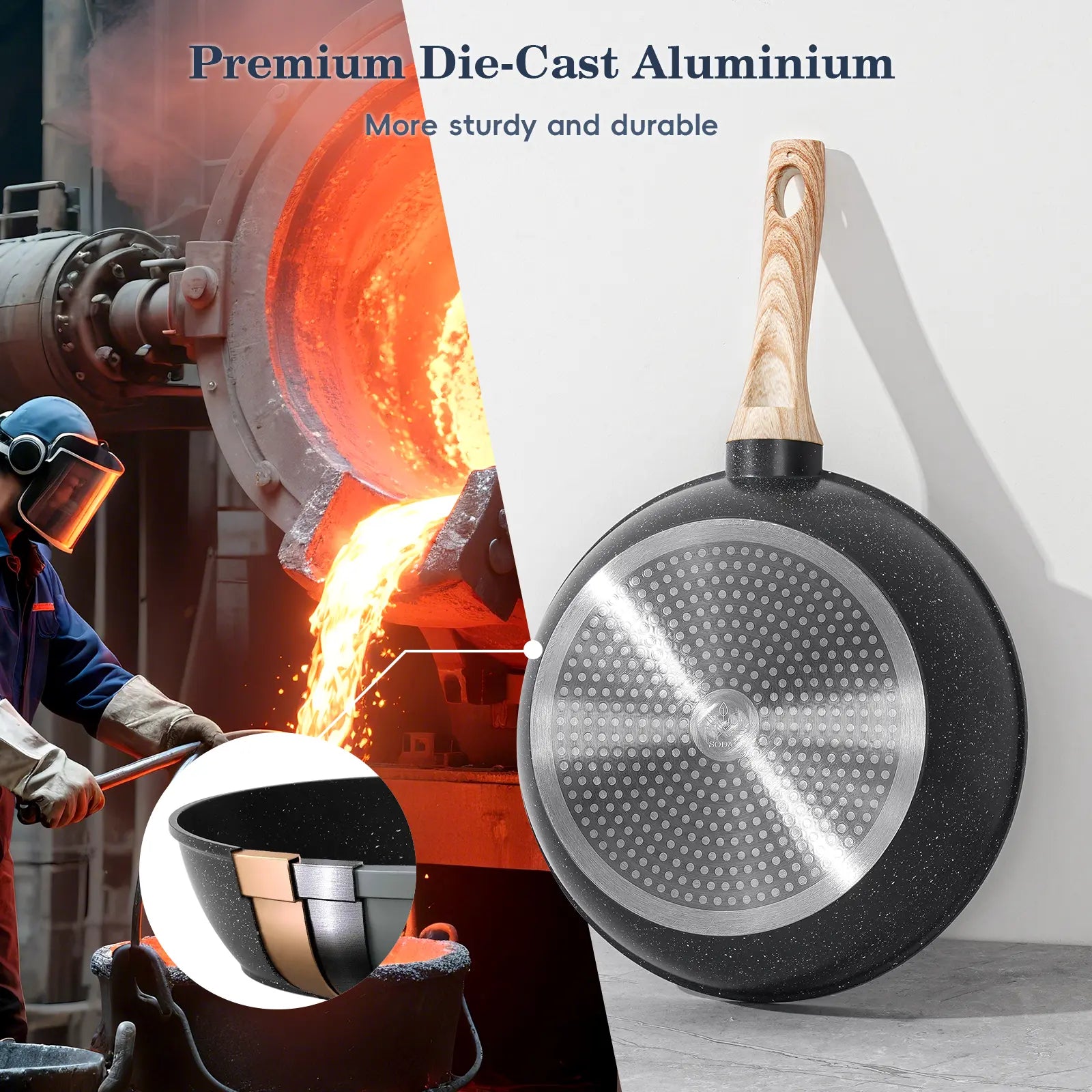 Granite Induction Cookware Set