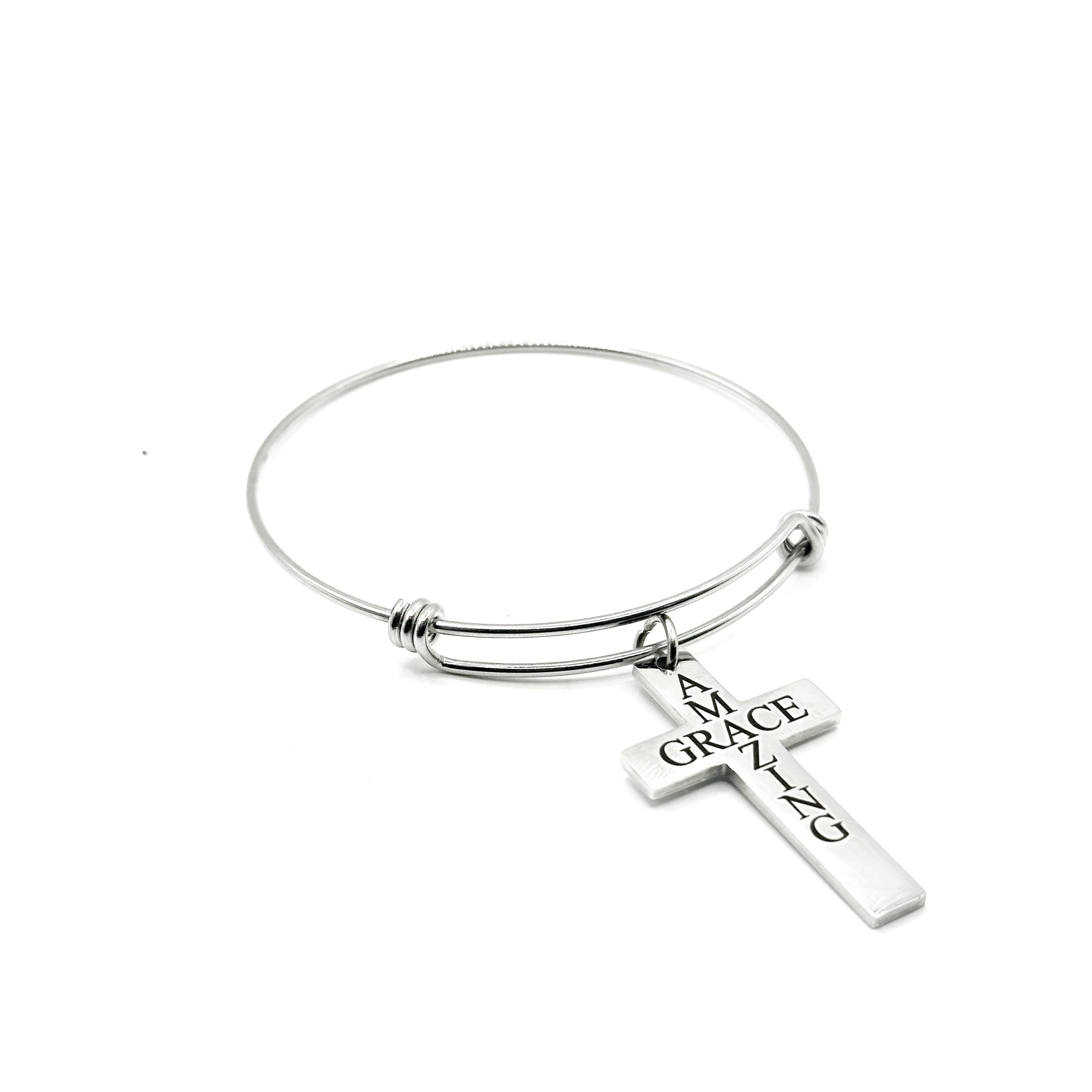 Isaiah 53:5 Engraved Scripture Bracelet